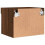 Berkfield Bedside Cabinets with LED Lights Wall-mounted 2 pcs Brown Oak 11