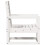 Berkfield 3 Piece Garden Lounge Set White Solid Wood Pine 5