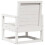 Berkfield 3 Piece Garden Lounge Set White Solid Wood Pine 6
