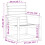 Berkfield 3 Piece Garden Lounge Set White Solid Wood Pine 10