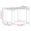 Berkfield 3 Piece Garden Lounge Set White Solid Wood Pine 11