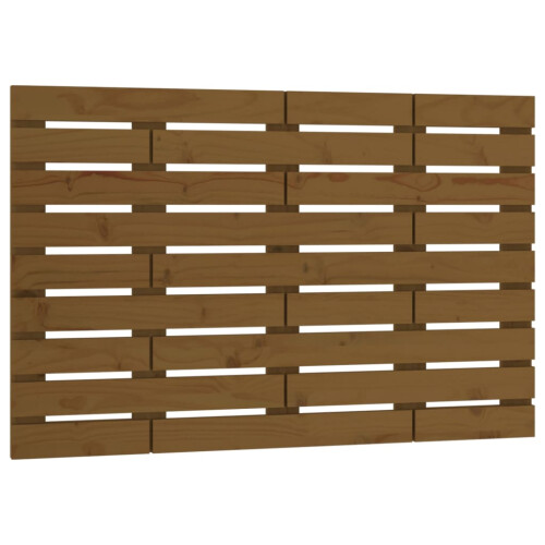 Berkfield Wall Headboard Honey Brown 96x3x63 cm Solid Wood Pine 1
