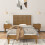 Berkfield Wall Headboard Honey Brown 96x3x63 cm Solid Wood Pine 3