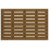 Berkfield Wall Headboard Honey Brown 96x3x63 cm Solid Wood Pine 4