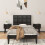 Berkfield Wall Headboard Black 106x3x63 cm Solid Wood Pine 3