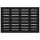 Berkfield Wall Headboard Black 106x3x63 cm Solid Wood Pine 4
