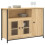 Berkfield Sideboard Sonoma Oak 100x35x75 cm Engineered Wood 3