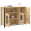Berkfield Sideboard Sonoma Oak 100x35x75 cm Engineered Wood 4