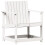 Berkfield Garden Chair White 62x56x77 cm Solid Wood Pine 2