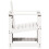 Berkfield Garden Chair White 62x56x77 cm Solid Wood Pine 5