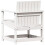 Berkfield Garden Chair White 62x56x77 cm Solid Wood Pine 6