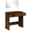 Berkfield Dressing Table with Mirror Smoked Oak 80x39x80 cm 4