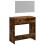 Berkfield Dressing Table with Mirror Smoked Oak 80x39x80 cm 7