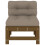 Berkfield Middle Sofa with Cushions Honey Brown Solid Wood Pine 3