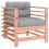 Berkfield Garden Chairs with Cushions 2 pcs Solid Wood Douglas 3
