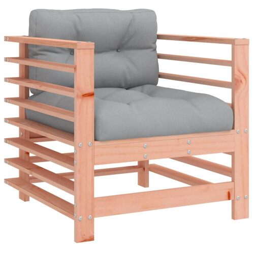 Berkfield Garden Chairs with Cushions 2 pcs Solid Wood Douglas 2