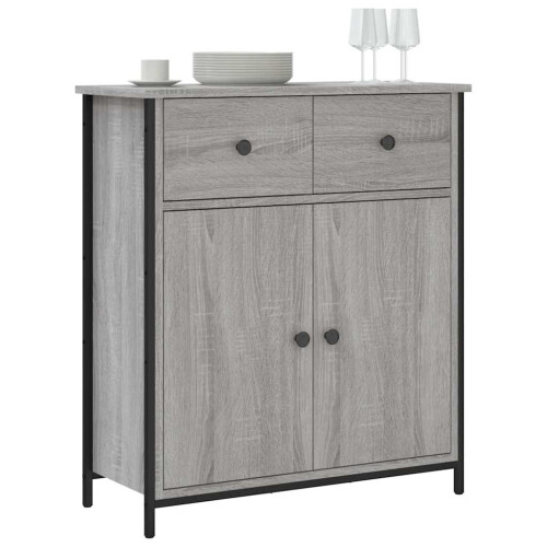 Berkfield Sideboard Grey Sonoma 70x30x80 cm Engineered Wood 2