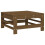 Berkfield Garden Footstool with Cushion Honey Brown Solid Wood Pine 4