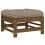 Berkfield Garden Footstool with Cushion Honey Brown Solid Wood Pine 5
