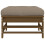 Berkfield Garden Footstool with Cushion Honey Brown Solid Wood Pine 6