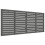 Berkfield Wall Headboard Grey 166x3x91.5 cm Solid Wood Pine 2