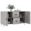 Berkfield Sideboard Grey Sonoma 100x36x60 cm Engineered Wood 4