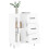 Berkfield Sideboard High Gloss White 69.5x34x90 cm Engineered Wood 4