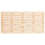 Berkfield Wall Headboard 141x3x63 cm Solid Wood Pine 4