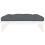 Berkfield Garden Footstool White 120x80 cm Solid Wood Pine 3