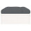 Berkfield Garden Footstool White 120x80 cm Solid Wood Pine 5