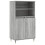 Berkfield Highboard Grey Sonoma 60x36x110 cm Engineered Wood 2
