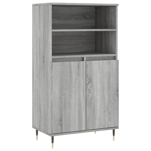 Berkfield Highboard Grey Sonoma 60x36x110 cm Engineered Wood 1