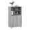 Berkfield Highboard Grey Sonoma 60x36x110 cm Engineered Wood 3
