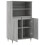Berkfield Highboard Grey Sonoma 60x36x110 cm Engineered Wood 5