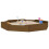Berkfield Sandbox with Seats Honey Brown Octagon Solid Wood Pine 3