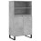 Berkfield Highboard Concrete Grey 60x36x110 cm Engineered Wood 2