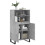 Berkfield Highboard Concrete Grey 60x36x110 cm Engineered Wood 4