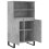 Berkfield Highboard Concrete Grey 60x36x110 cm Engineered Wood 5
