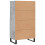Berkfield Highboard Concrete Grey 60x36x110 cm Engineered Wood 8