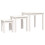 Berkfield Nesting Tables 3 pcs White Solid Wood Pine 2