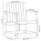 Berkfield 3 Piece Garden Lounge Set White Solid Wood Pine 10
