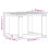 Berkfield 3 Piece Garden Lounge Set White Solid Wood Pine 11