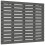 Berkfield Wall Headboard Grey 96x3x91.5 cm Solid Wood Pine 2