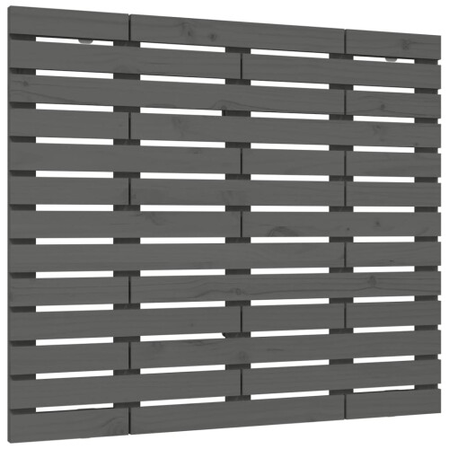 Berkfield Wall Headboard Grey 96x3x91.5 cm Solid Wood Pine 1