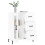 Berkfield Sideboard High Gloss White 69.5x34x90 cm Engineered Wood 4
