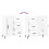 Berkfield Sideboard High Gloss White 69.5x34x90 cm Engineered Wood 9