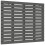 Berkfield Wall Headboard Grey 106x3x91.5 cm Solid Wood Pine 2