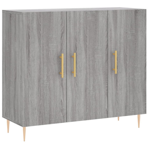 Berkfield Sideboard Grey Sonoma 90x34x80 cm Engineered Wood 1