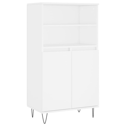 Berkfield Highboard White 60x36x110 cm Engineered Wood 1