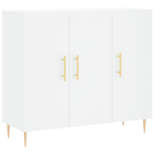 Berkfield Sideboard White 90x34x80 cm Engineered Wood 1